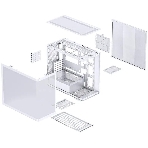Корпус без блока питания JONSBO D300, Mini-Tower, TG, no fan, 2xUSB-A 3.2 + 1xUSB-C 3.2, mATX, mITX White, фото33