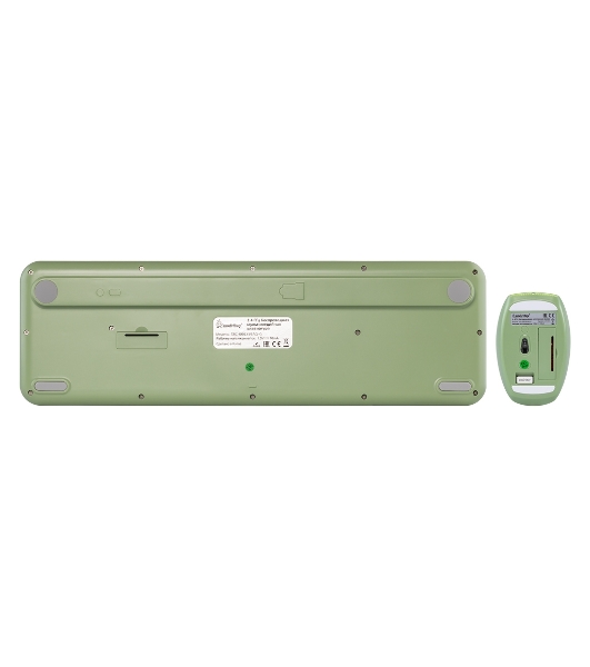 Комплект клавиатура+мышь Smartbuy 666395AG беспроводной, USB, 1000 DPI, зелёный