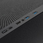 Компьютерный корпус HSPD M520, Mesh Mid Tower, черный, slide TG, 0.45 SPCC, 4x120мм ARGb ATX, mATX, mITX 160/330/184мм 2x2.5', -, 7xPCI 2xUSB-A 3.0, 1xUSB-A 1.0 390x200x449мм, фото3