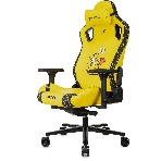 Кресло Knight Craft Dragon желтый, экокожа, 120 кг, механизм качания, фото3