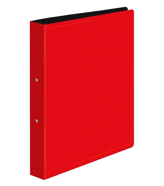 Папка на 2-х кольцах Бюрократ DeLuxe DL0740/2RED A4 пластик 0.7мм кор.32мм красный