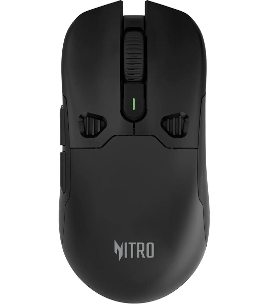 Мышь беспроводная Acer Nitro OMR404 черный, 6400 dpi, радиоканал, Bluetooth, USB, кнопки - 6
