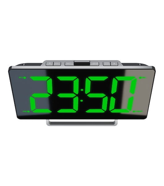 Радиочасы Soundmax SM-1561U (черный с белым)