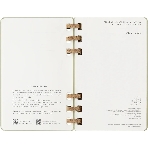 Еженедельник Moleskine ACADEMIC SPIRAL DHSPK5212AMWH3 Large 150х210 мм 200 стр. кремовые страницы спираль киви, фото6