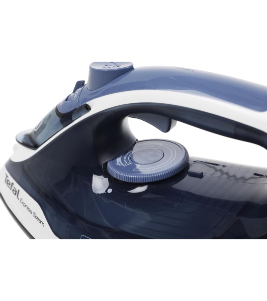 Утюг Tefal FV2837E0 синий/белый, 2400 Вт, 35 г/мин, 165 г/мин, 270 мл