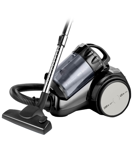 Пылесос Centek CT-2524 черный/серый, 420/2300 Вт, уборка сухая, пылесборник контейнер 2 л