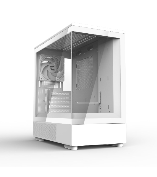 Компьютерный корпус ZALMAN P10, MATX, белый, WINDOW, 2x3.5', 3x2.5', 1xUSB TYPE-C, 1xUSB 3.0, REAR 1x120мм ARGb