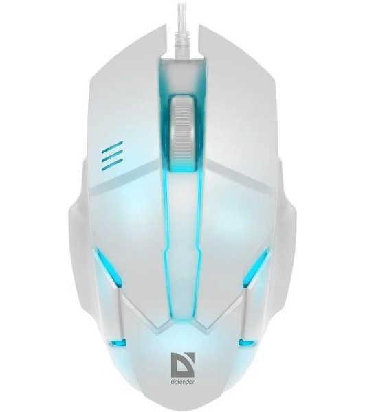 Мышь проводная Defender Host MB-982 белый, 1000 dpi, USB, кнопки - 3