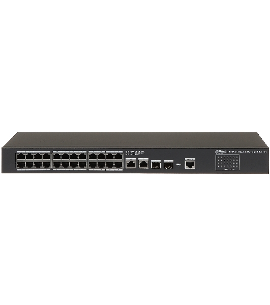 Коммутатор Dahua DH-SG4028, 26×1 Гбит/с + 2×1 Гбит/с SFP, управляемый