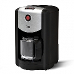 Кофеварка капельная со встроенной кофемолкой BQ CM1009 черный-стальной, исп. кофе - зерновой/молотый, 0.625 л, 700 Вт., фото 1