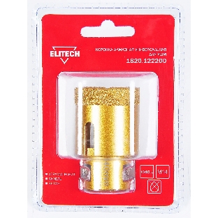 Коронка алмазная ELITECH 40мм х М14 1820.122200