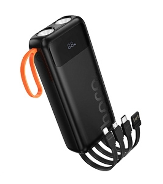 Портативный аккумулятор HOCO (6942007653374) J151A 20000mAh 1USB+1Type-C 2.0A, черный