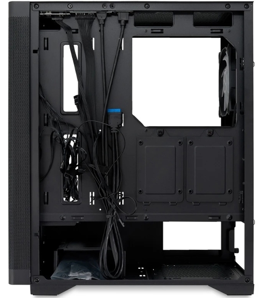 Компьютерный корпус HSPD M520, Mesh Mid Tower, черный, slide TG, 0.45 SPCC, 4x120мм ARGb ATX, mATX, mITX 160/330/184мм 2x2.5', -, 7xPCI 2xUSB-A 3.0, 1xUSB-A 1.0 390x200x449мм