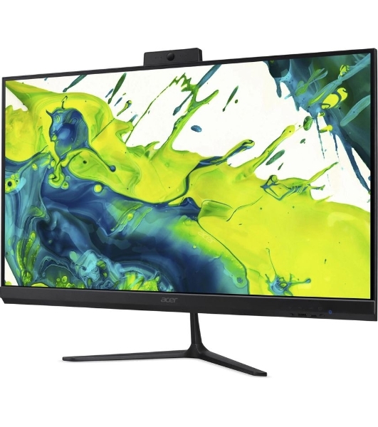 Моноблок Acer Aspire C27B-GMTL 27' Full HD Core Ultra 5 115U (1.5) 16Gb SSD512Gb HDG Eshell GbitEth WiFi BT клавиатура мышь Cam черный 1920x1080