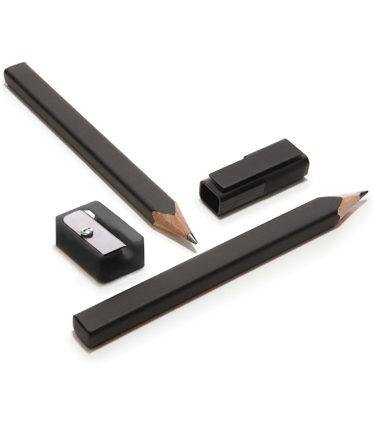 Набор карандашей чернографитных Moleskine DRAWING SET EW1PSA 2B блистер 2 карандаша + точилка