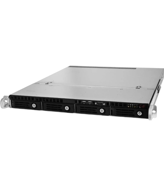 Серверный корпус Ablecom 1U chassis; Mini-ITX, Micro-ATX, ATX MBs; 4 x 3.5'' hsb; 2 x USB; 1 x COM port (Front); 1 x FH expantion slot; 600W (1+1) (80 Plus Platinum); no rails