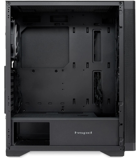 Компьютерный корпус HSPD M520, Mesh Mid Tower, черный, slide TG, 0.45 SPCC, 4x120мм ARGb ATX, mATX, mITX 160/330/184мм 2x2.5', -, 7xPCI 2xUSB-A 3.0, 1xUSB-A 1.0 390x200x449мм