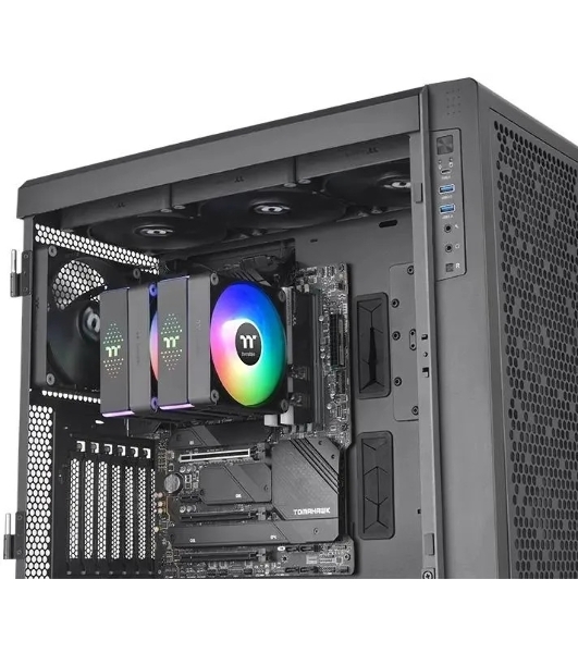 Устройство охлаждения (кулер) Thermaltake Astria 600 ARGB Soc-AM5/AM4/1151/1200/1700 черный 4-pin 26.8dB Al 265W Ret (CL-P121-CA12SW-A)