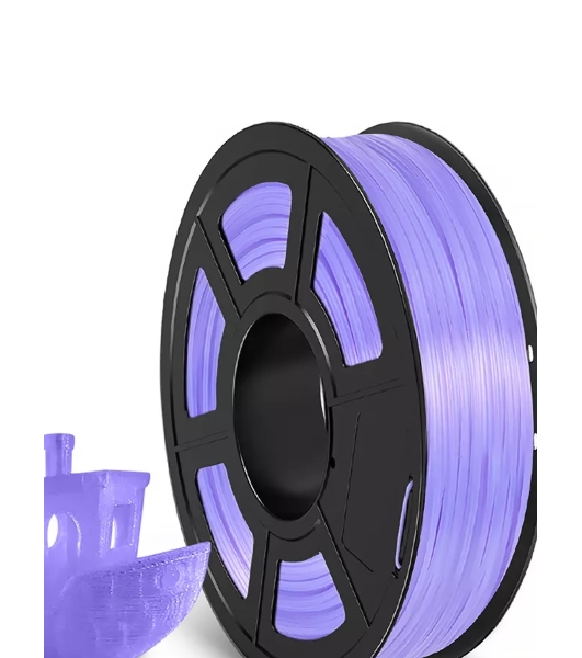 Филамент NVPrint TPU Trans. Purple для 3D печати диаметр 1.75мм длина 165 метров масса 0,5 кг