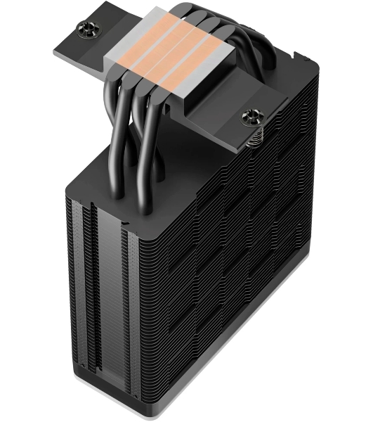 Кулер для процессора DEEPCOOL AG400 BK ARGb V2 черный 120мм алюминий+медь 2100rpm 31.6db 4-pin 220W 154мм