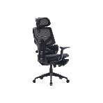 Кресло Cactus CS-CHR-MC01-BLBK синий, сетка, подголовник, подставка для ног, фото5