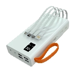 Портативный аккумулятор More choice (4620202550583) PB22-30 с кабелем 2USB 2.1A - 30000mAh белый, фото3