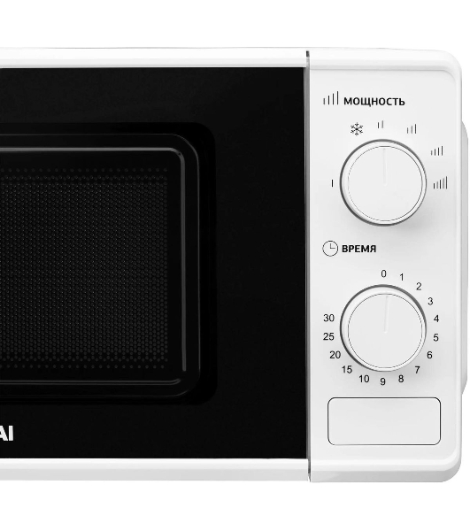 Микроволновая печь Hyundai HYM-M2044 белый, 20 л, 700 Вт, переключатели - поворотный механизм