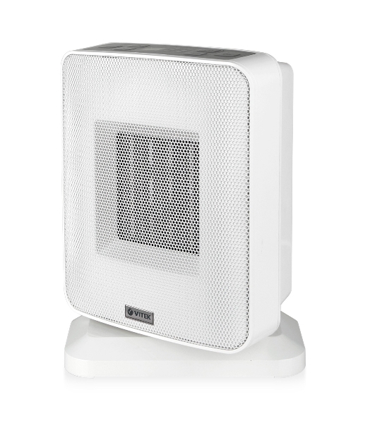 Тепловентилятор Vitek VT-2066 серый, 1500 Вт, 20 м2, термостат, дисплей
