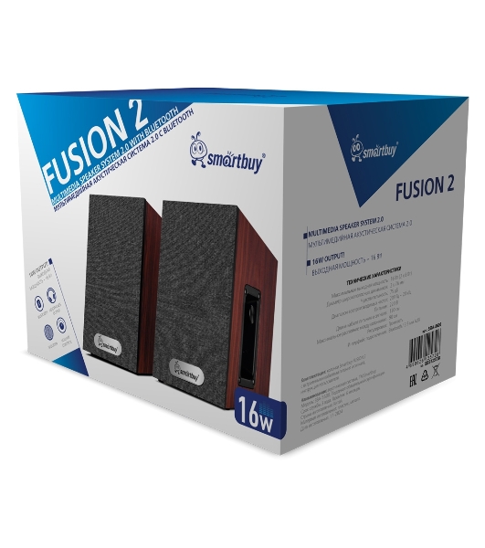 Портативная колонка Smartbuy FUSION 2 дерево