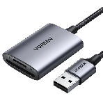 Кард-ридер UGREEN CM401/серый/SD,TF/USB Type-C/пластик, фото 1