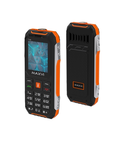 Мобильный телефон Maxvi T100 оранжевый
