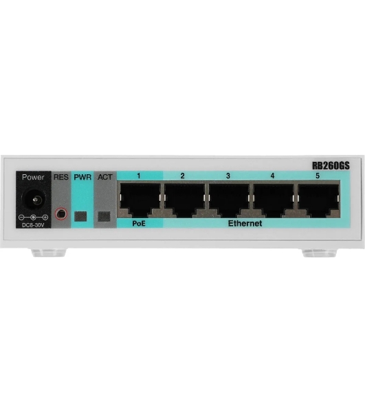 Коммутатор MikroTik CSS106-5G-1S 5PORT 1000M