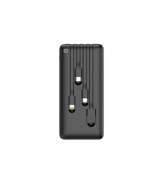 Портативный аккумулятор Powerbank Perfeo ABSOLUTE 10000mah In Micro usb,USB /Out USB,Micro usb,Type-C,Lightning, 2.1А/ черный (PF_B4878)