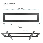 Кронштейн для телевизора Kromax STAR PRO-112 черный 55'-100' макс.103кг настенный наклон, фото5