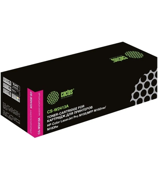 Картридж лазерный Cactus CSP-W2413A пурпурный (850 стр.) для HP Color LaserJet Pro M155;MFP M182nw/M183fw