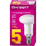 Лампа светодиодная ОНЛАЙТ 71651 OLL-R50-5-230-2.7K-E14, фото2