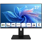 Монитор 27' Aiwa MQ271A IPS 2560x1440, 100 Гц, 4 мс, 16:9, 300 кд/м², HDMI 2.0, DP 1.2, USB-C (15 Вт), 3.5 Jack, динамики (2x3 Вт), FreeSync, G-Sync, черный, фото 1