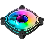 Вентилятор для корпуса Eurocase EU-FN120ARGB_8+16 BL YF1208A Black,120 ARGB fan 3pin+AURA 5V3pin female and male connector with brown box,3pcs in big, фото2