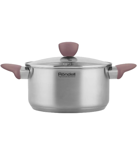 Кастрюля Rondell Bueno RDS-1587 (ST) стальной 1587 Кастрюля с/кр 20 см 2,8 л Bueno Rondell