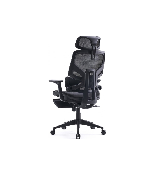 Кресло Cactus CS-CHR-MC01-BLBK синий, сетка, подголовник, подставка для ног