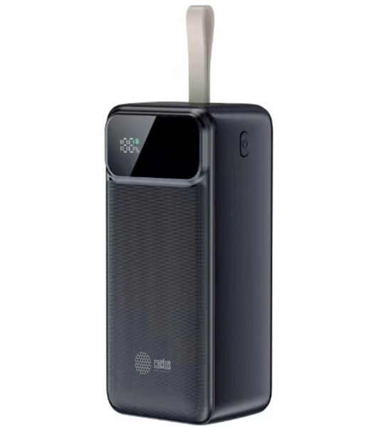 Портативный аккумулятор Cactus CS-PBFSND-40000 40000mAh 65W 3A черный