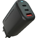 Сетевое зарядное устройство MORE CHOICE NC79a 1USB+2Type-C 3.0A PD 65W быстрая зарядка для Type-C 2м, черный, фото 1
