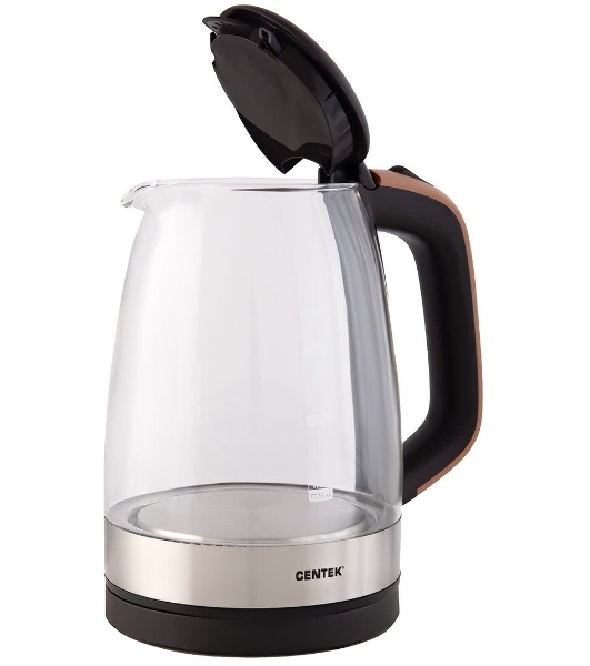 Электрочайник Centek CT-0065 бежевый, 1.7 л, 2200 Вт, скрытый нагревательный элемент