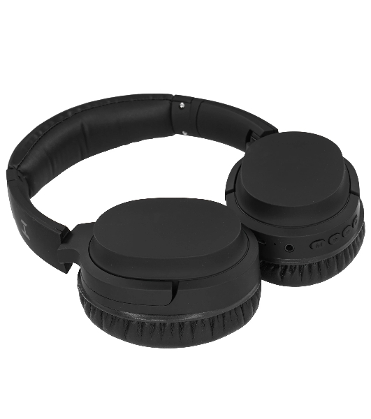 Беспроводные/проводные наушники Harper HB-707 черный, накладные, Bluetooth + проводной, складная конструкция, до 8 ч
