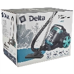 Пылесос Delta DL-0852 черный/бирюзовый, 350/2200 Вт, уборка сухая, пылесборник контейнер, 4 л, фото2