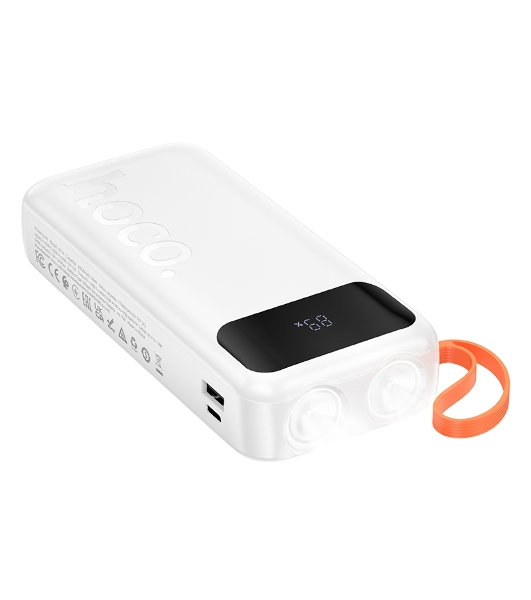 Портативный аккумулятор HOCO (6942007653381) J151A 20000mAh 1USB+1Type-C 2.0A, белый