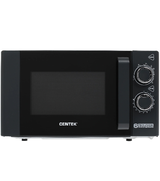 Микроволновая печь Centek CT-1583 темно-серый, 20 л, 700 Вт, переключатели - поворотный механизм