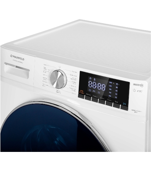 Стиральная машина Maunfeld MFWM148WH02 белый, загрузка фронтальная 8 кг, 1400 об/мин., класс: А+++