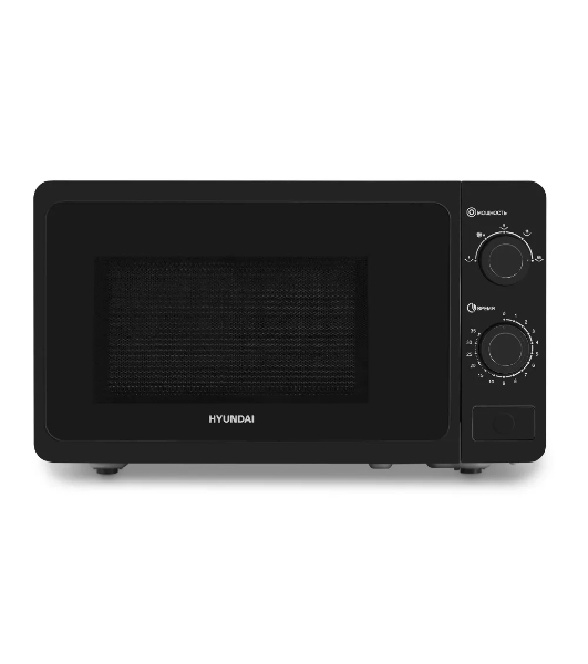 Микроволновая печь Hyundai HYM-M2010 черный, 20 л, 700 Вт, переключатели - поворотный механизм