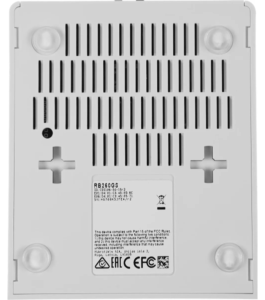 Коммутатор MikroTik CSS106-5G-1S 5PORT 1000M